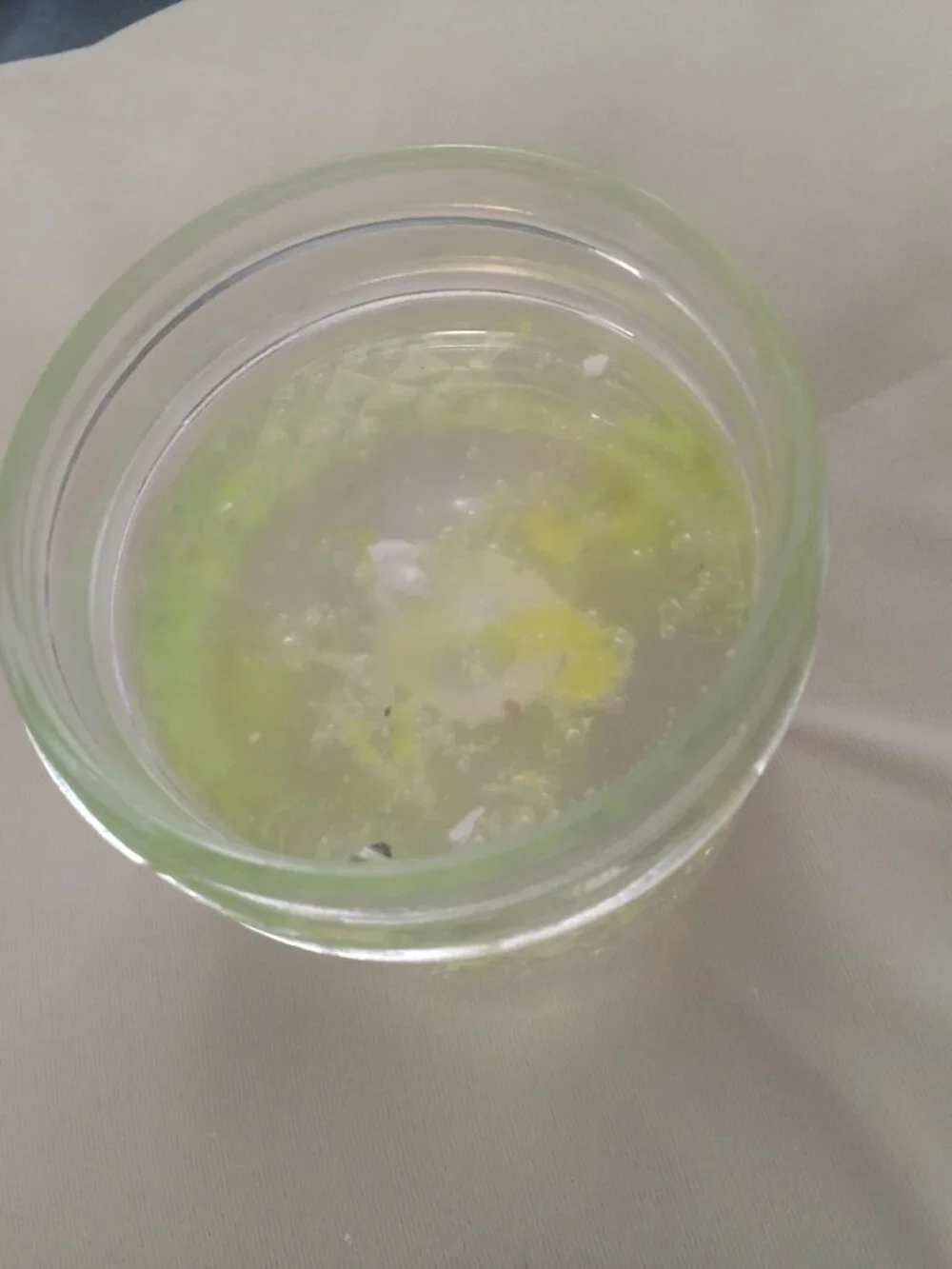 Handmade Gel Wax Yellow Thunder Candle.